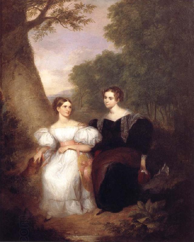 Asher Brown Durand Portrait of the Artist-s Wife and her sister China oil painting art
